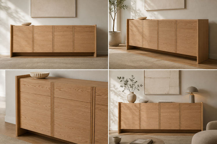 کنسول لنو آرت مدل Oak Frame گردویی