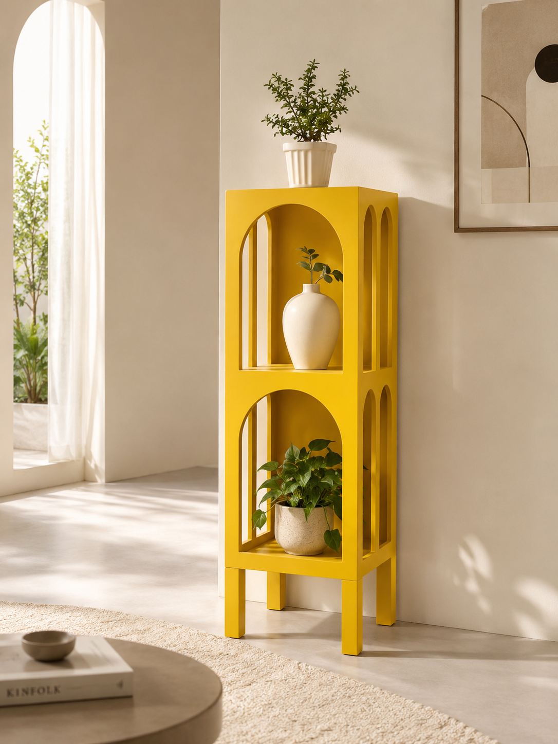 استند لنو آرت مدل Arco Yellow طاق