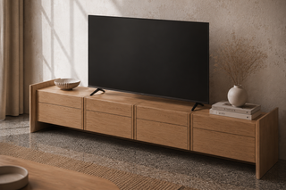 میز تلویزیون لنو آرت مدل Oak Frame گردویی