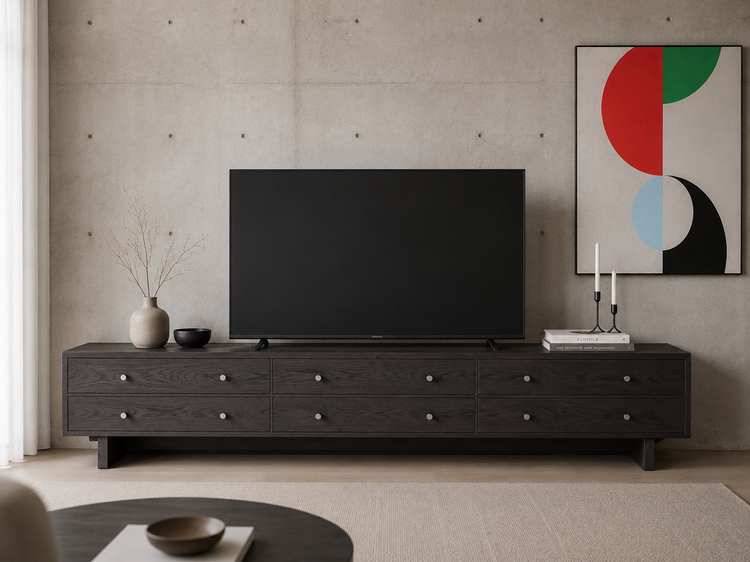 میز تلویزیون لنو آرت مدل Dark Linear کشودار
