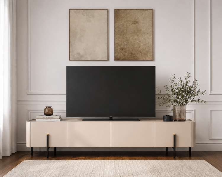 میز تلویزیون لنو آرت مدل Luna Line با گوشه های کِرو